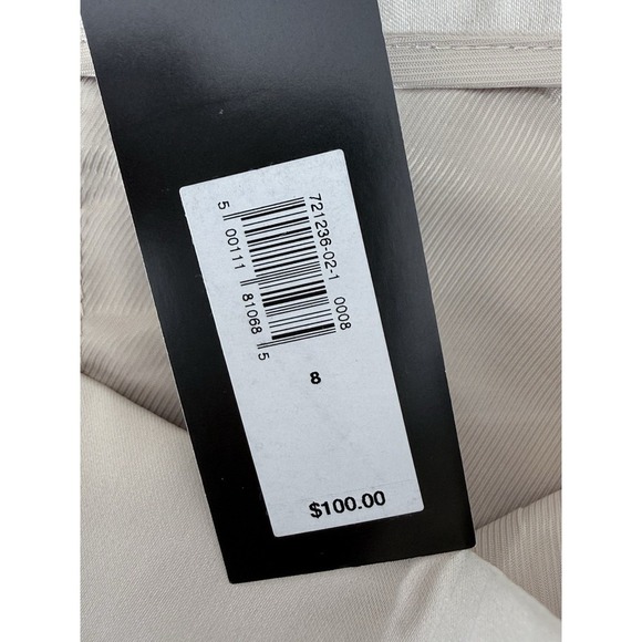 NWT BANANA REPUBLIC Satin Wide Leg Pleated Pants Gold Oyster Pearl Womens Size 8 - Picture 11 of 11